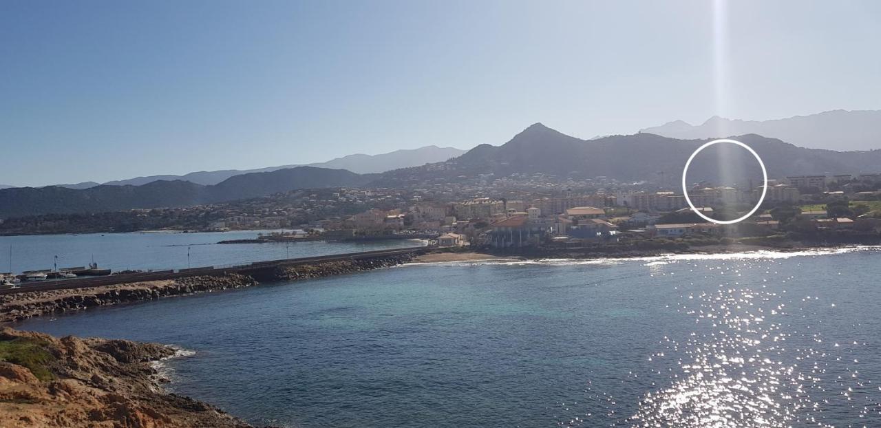 Tres Beau Duplex Vue Panoramique Mer, Proche Plage LʼÎle-Rousse Exterior foto